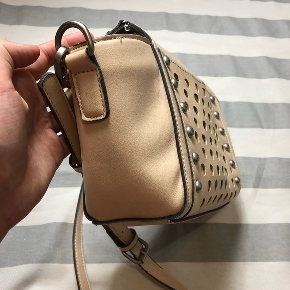 Free people cross body bag cutouts beige purse - Picture 4 of 8